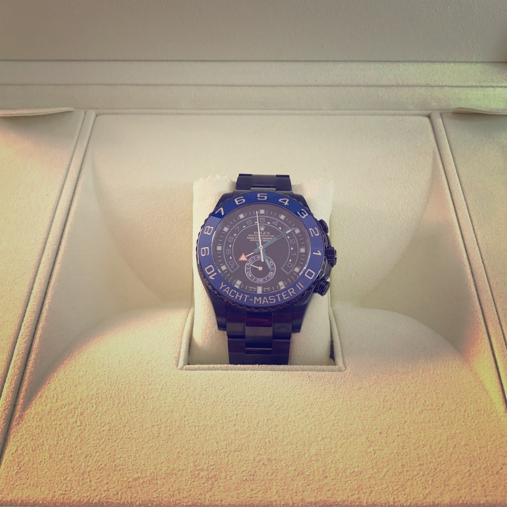 Yacht-Master II, Rolex, Stainless Steel Black